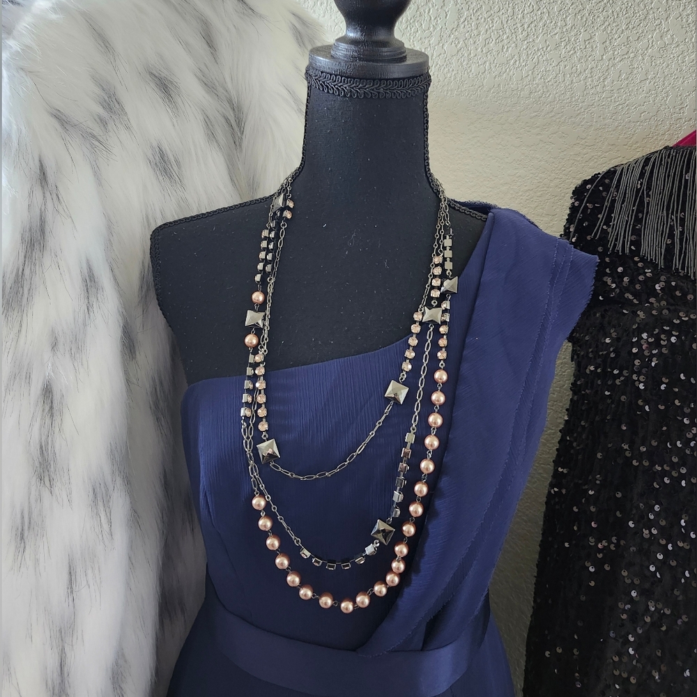 Elegant‎ Multi-Layered Pearl Necklace